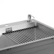 Кухонна мийка Qtap DH6050 3.0 / 1.2 мм Satin + сушарка + дозатор для миючого засобу