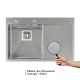 Кухонна мийка Qtap DK7850L 3.0 / 1.2 мм Satin + сушарка + дозатор для миючого засобу