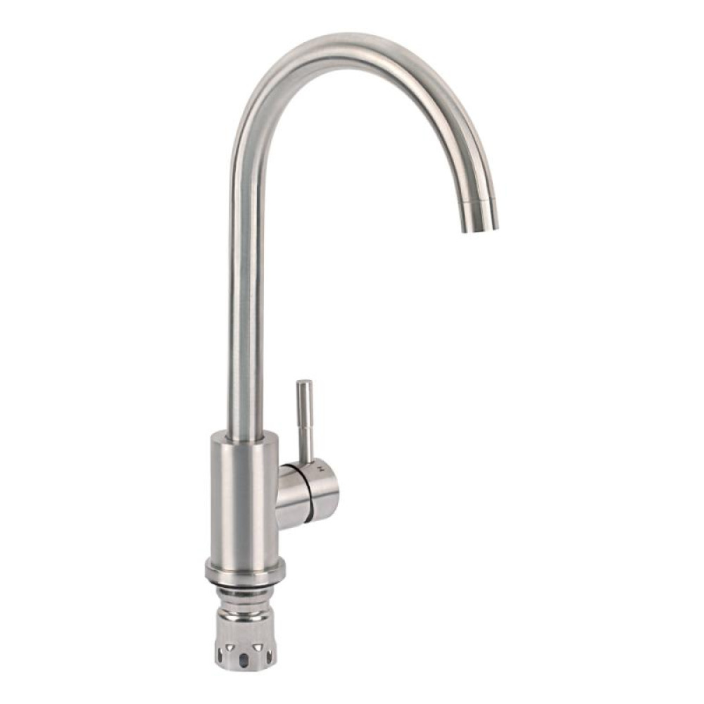 Кухонна мийка Qtap S7843 2.7 / 1.0 мм Satin + змішувач + сушарка + дозатор для миючого засобу
