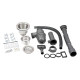 Кухонна мийка Qtap D6045 2.7 / 1.0 мм Satin + змішувач + сушарка + дозатор для миючого засобу