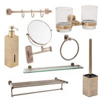 Набір аксесуарів для ванної Qtap LIberty Antic Bronze 1 (8 в 1) 45714