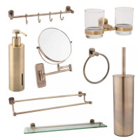 Набор аксессуаров для ванной Qtap LIberty Antic Bronze 2 (8 в 1) 45715