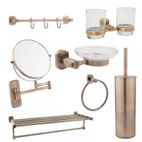Набор аксессуаров для ванной Qtap LIberty Antic Bronze 4 (7 в 1) 45717