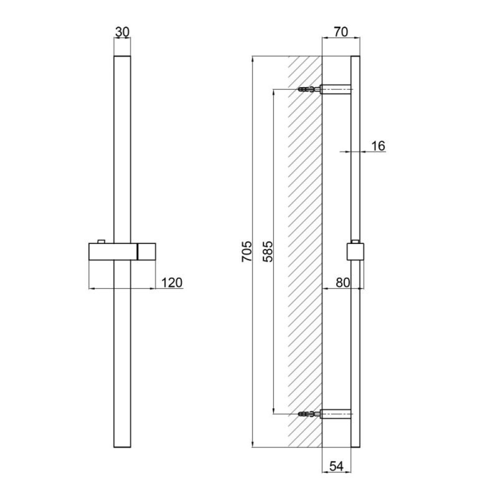 Душова стійка Q-tap Lepit 82103NC QT