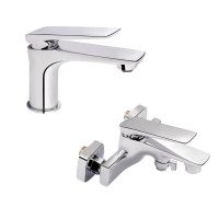 Набор смесителей Qtap 2 в 1 Vlasta (QTVLA1028102C+QTVLA3028102GC) 45492
