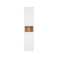 Пенал подвесной Qtap Robin 350х1650х316 WHITE/WHITISH OAK QT1376PP1651RWWO