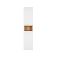 Пенал подвесной Qtap Robin 350х1650х316 WHITE/WHITISH OAK QT1376PP1651RWWO