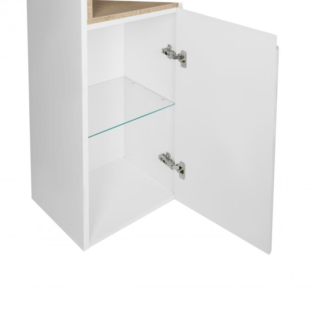 Пенал підвісний Qtap Robin 350х1650х316 WHITE/WHITISH OAK QT1376PP1651RWWO