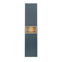 Пенал подвесной Qtap Robin 350х1650х316 Graphite/Whitish oak QT1376PP1652RGWO