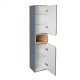 Пенал підвісний Qtap Robin N 350х1650х316 Graphite / Whitish oak QT1376PP16520RGWO