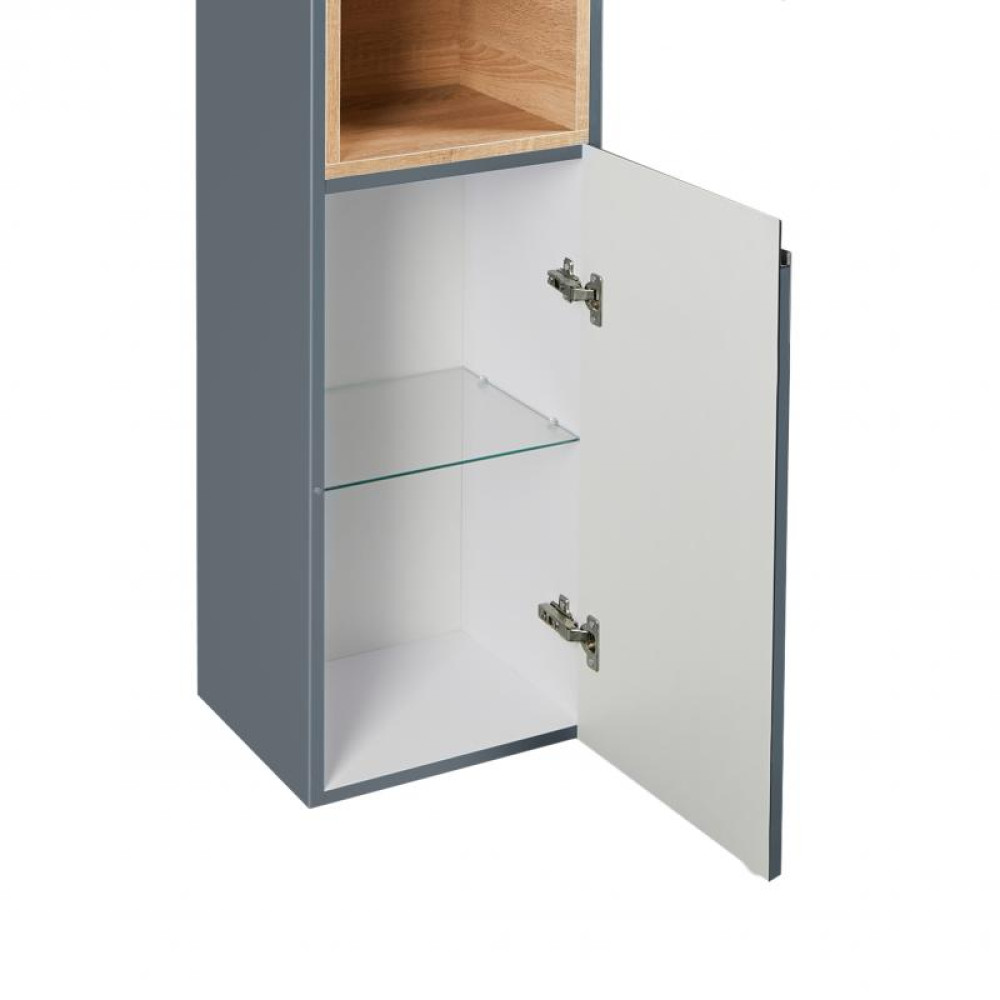 Пенал підвісний Qtap Robin N 350х1650х316 Graphite / Whitish oak QT1376PP16520RGWO