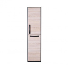 Пенал подвесной Qtap Taurus 350х1450х300 Whitish oak с корзиной для белья QT2476PP1451KRWO