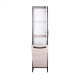 Пенал підлоговий Qtap Taurus 350х1750х300 Whitish oak з кошиком для білизни QT2475PN175KRWO