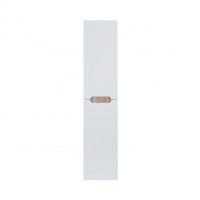 Пенал подвесной Qtap Virgo 350х1600х316 White/Whitish oak с корзиной для белья QT1876PP1651KRWWO