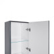 Пенал підлоговий Qtap Robin Graphite/Whitish oak QT1376PN1652RGWO