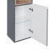 Пенал підлоговий Qtap Robin Graphite/Whitish oak QT1376PN1652RGWO