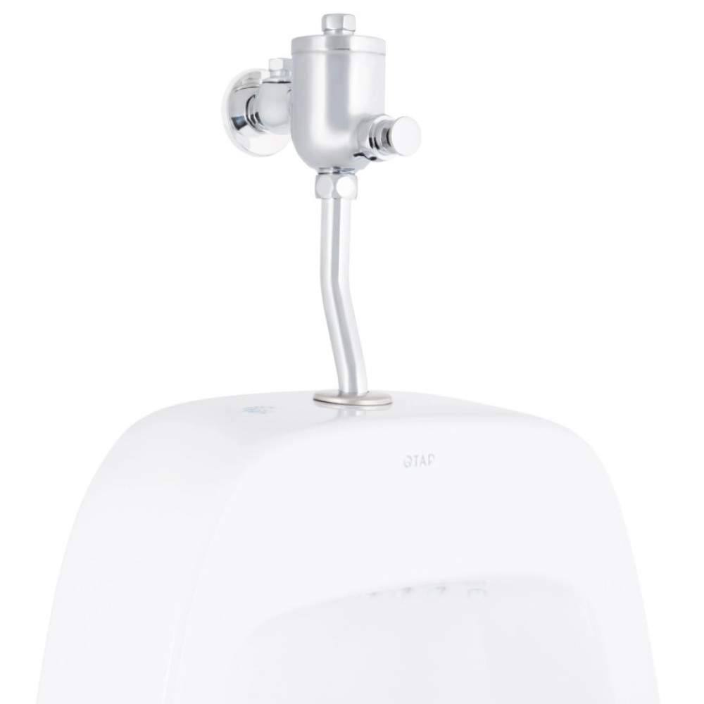 Писсуар подвесной Qtap Crow White с краном-дозатором QT0588112HW