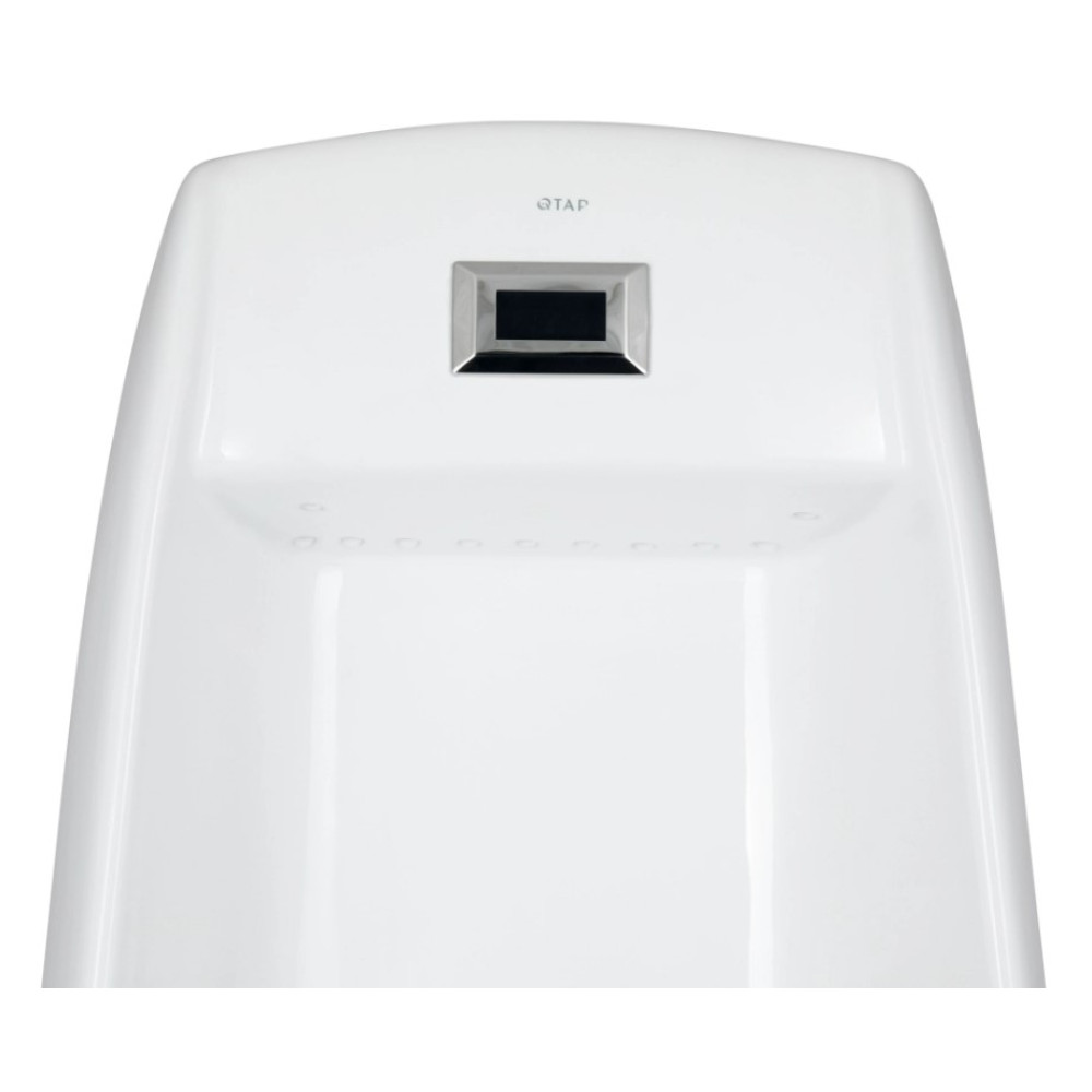 Напольный писсуар Qtap Scorpio White с ИК-датчиком автоматического смывания QT1488101HW