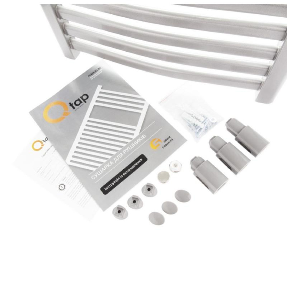 Сушарка для рушників водяна Q-TAP Dias (SIL) P18 1000x600 HY