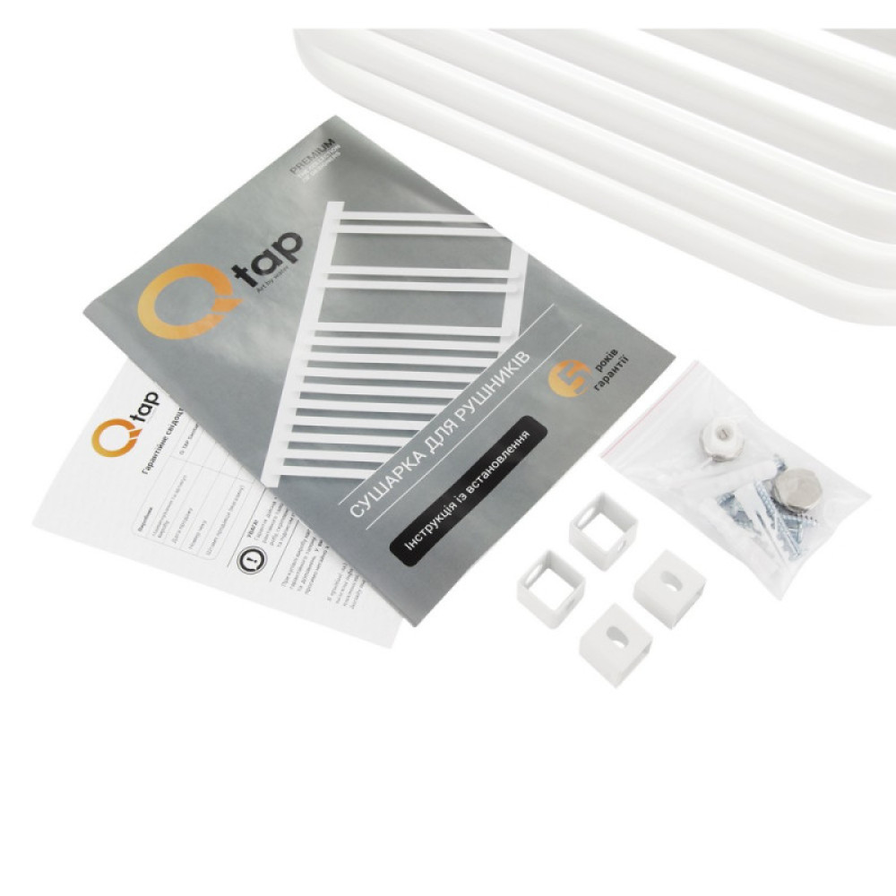 Сушарка для рушників водяна Q-TAP Glory (WHI) P10 550x500 HY