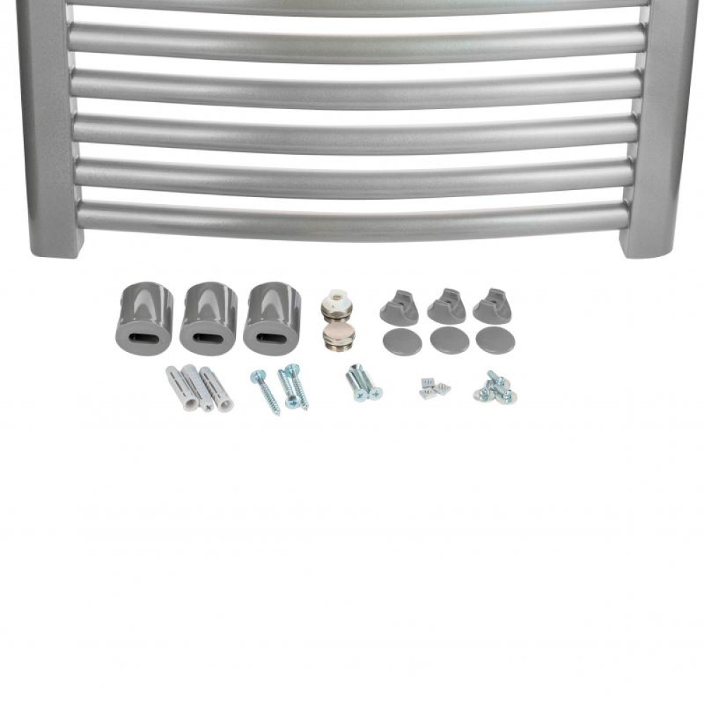 Сушарка для рушників водяна Q-TAP Evia (SIL) P15 800x500 HY
