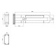 Поручень універсальний Qtap Freedom 600х100 White QT2291CZ6001UW 