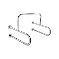 Поручень подвійний для пісуару Qtap Freedom 600x520 Chrome QT229188CHR 