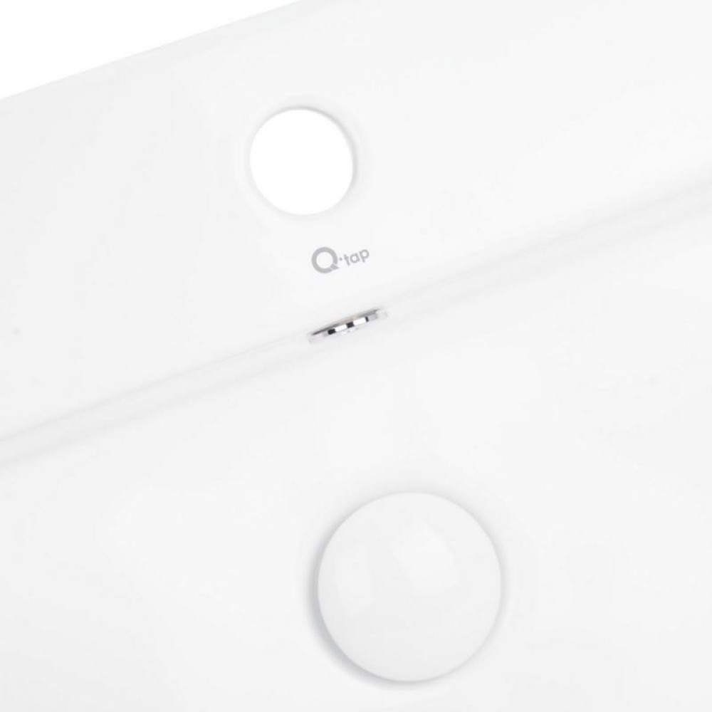 Раковина Qtap Nando з донним клапаном QT1211K404W