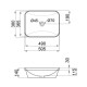 Раковина Qtap Scorpio з донним клапаном QT1411K490W