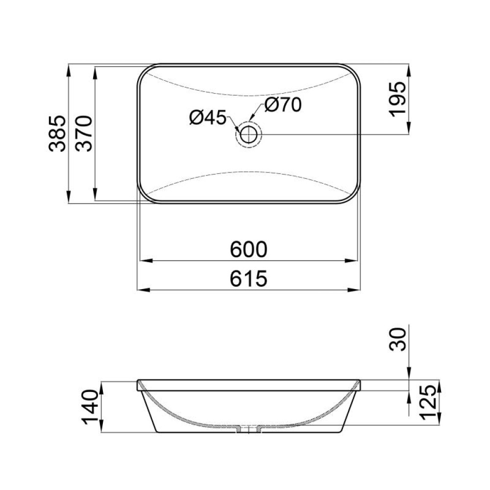 Раковина Qtap Scorpio з донним клапаном QT1411K491W