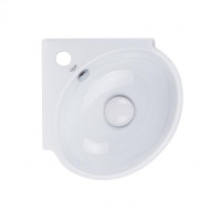 Раковина Qtap Leo з донним клапаном QT11115010W