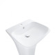 Раковина для підлоги моноблок Qtap Crow з донним клапаном QT0511G315W