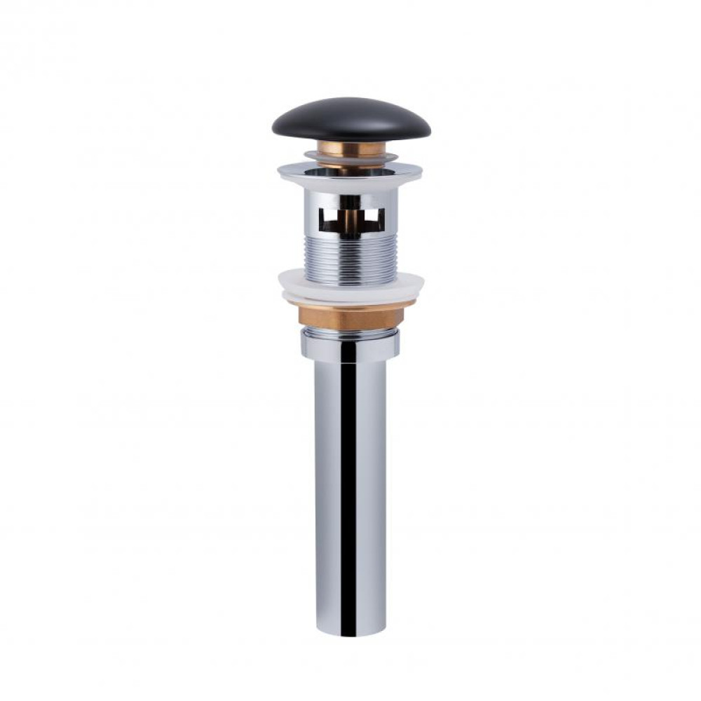 Раковина Qtap Tern Matt black з донним клапаном QT17115117LMB