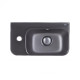 Раковина Qtap Tern Matt black з донним клапаном QT17115117LMB
