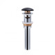 Раковина Qtap Tern Matt black з донним клапаном QT17115117RMB