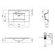 Раковина Qtap Albatross New з донним клапаном QT0111750680W