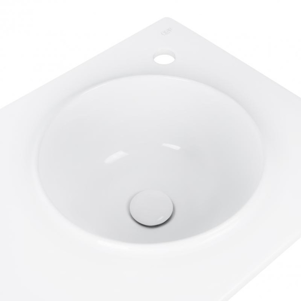 Раковина Qtap Virgo QT1811FL8130ARRW з донним клапаном