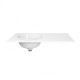 Раковина Qtap Virgo QT1811FL8130ALLW з донним клапаном
