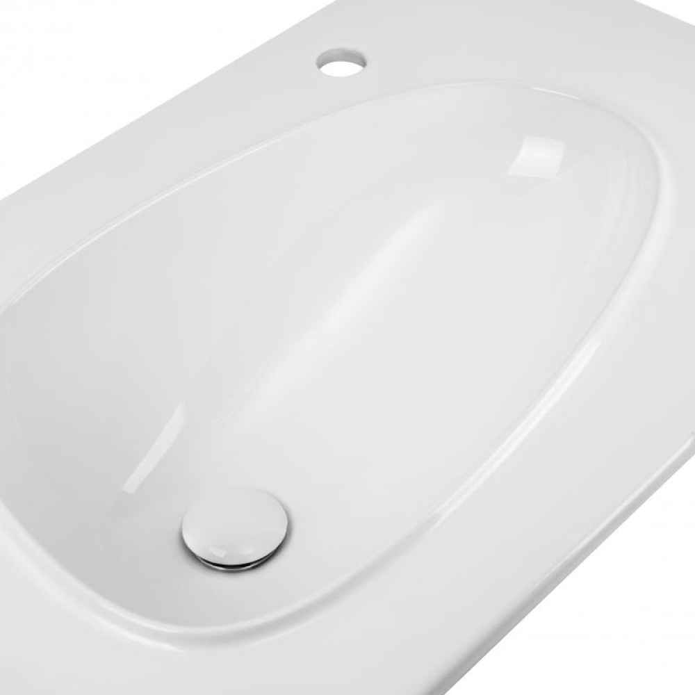 Раковина Qtap Virgo WHITE з донним клапаном QT1811FL8128BRW