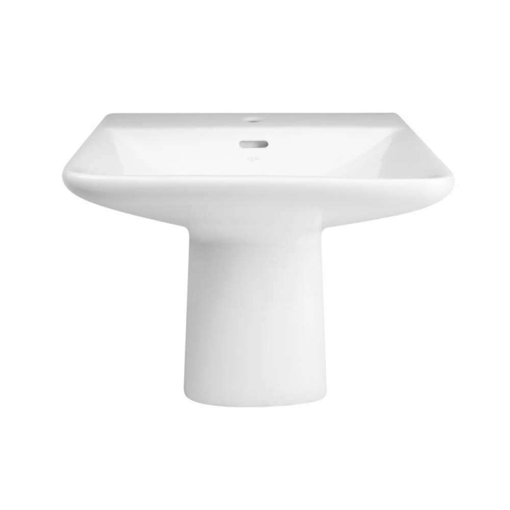 Раковина-моноблок Qtap Aquarius QT2111WL425W з донним клапаном