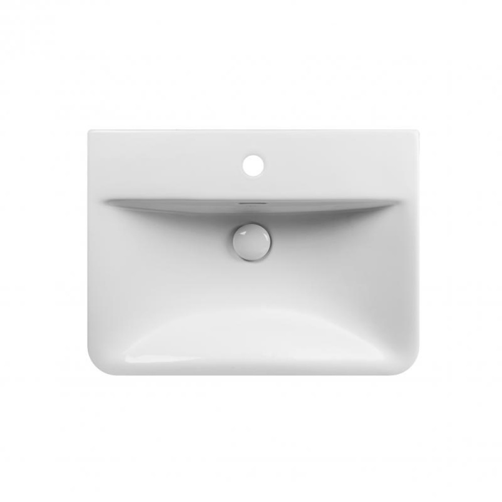 Раковина-моноблок Qtap Aquarius QT2111WL425W з донним клапаном