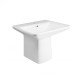 Раковина-моноблок Qtap Aquarius QT2111WL425W з донним клапаном