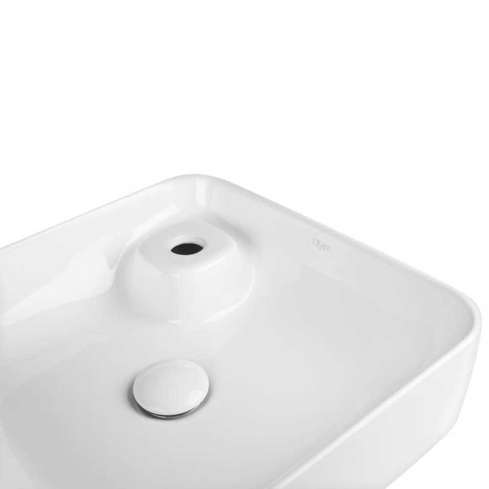Раковина-чаша Qtap Stork WHITE з донним клапаном QT1511A057TW