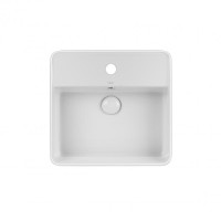 Раковина Qtap Crow QT0511A054TW з донним клапаном