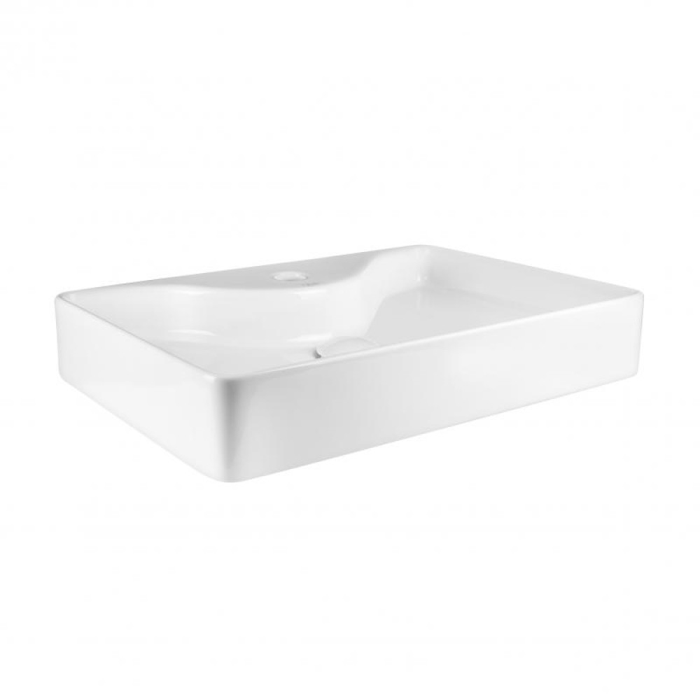Раковина-чаша Qtap Crow WHITE QT0511A064W з донним клапаном