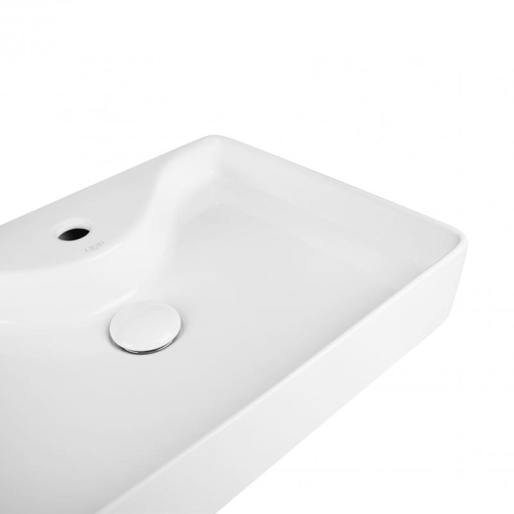 Раковина-чаша Qtap Crow WHITE QT0511A064W з донним клапаном
