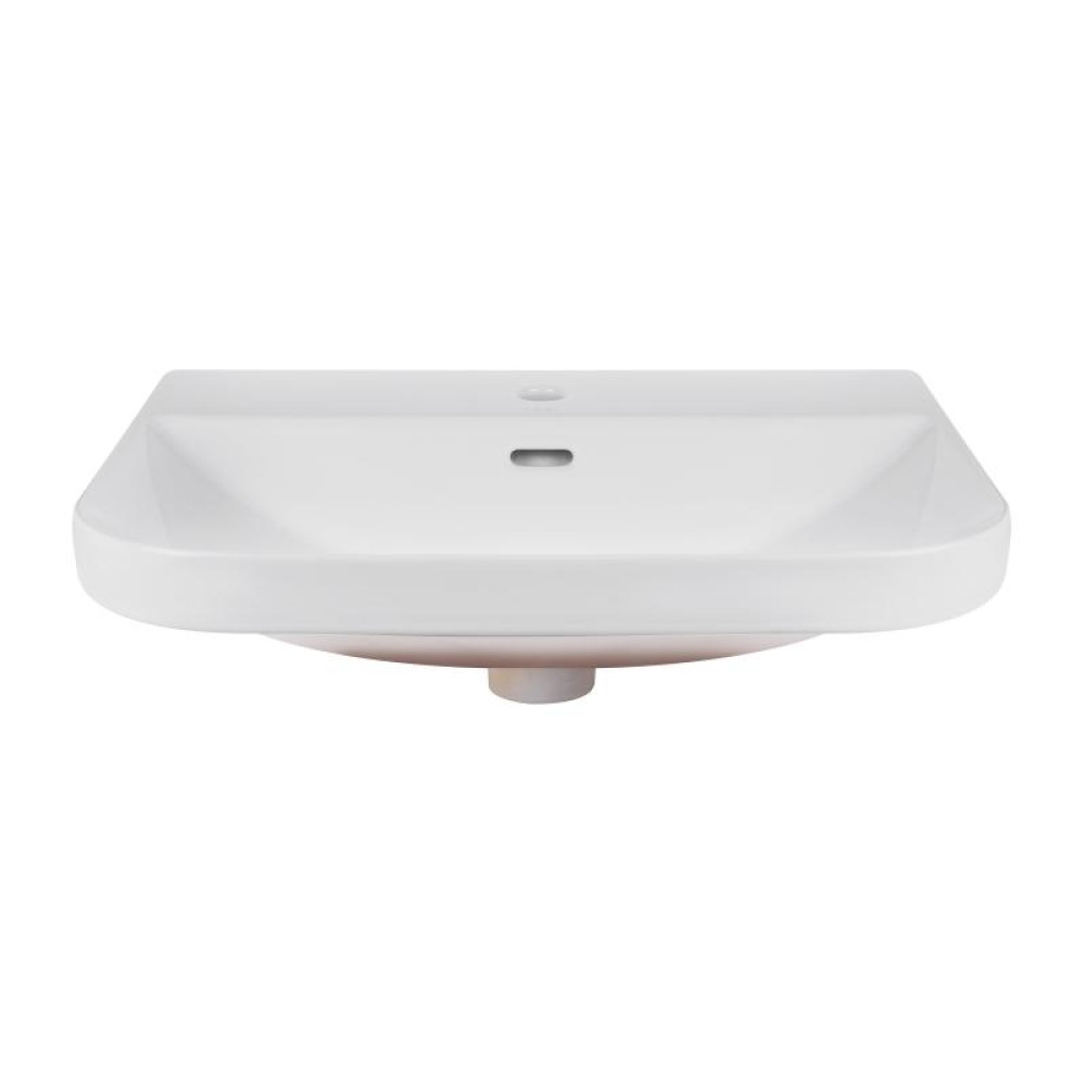 Раковина Qtap Stork White з донним клапаном QT1511L736W