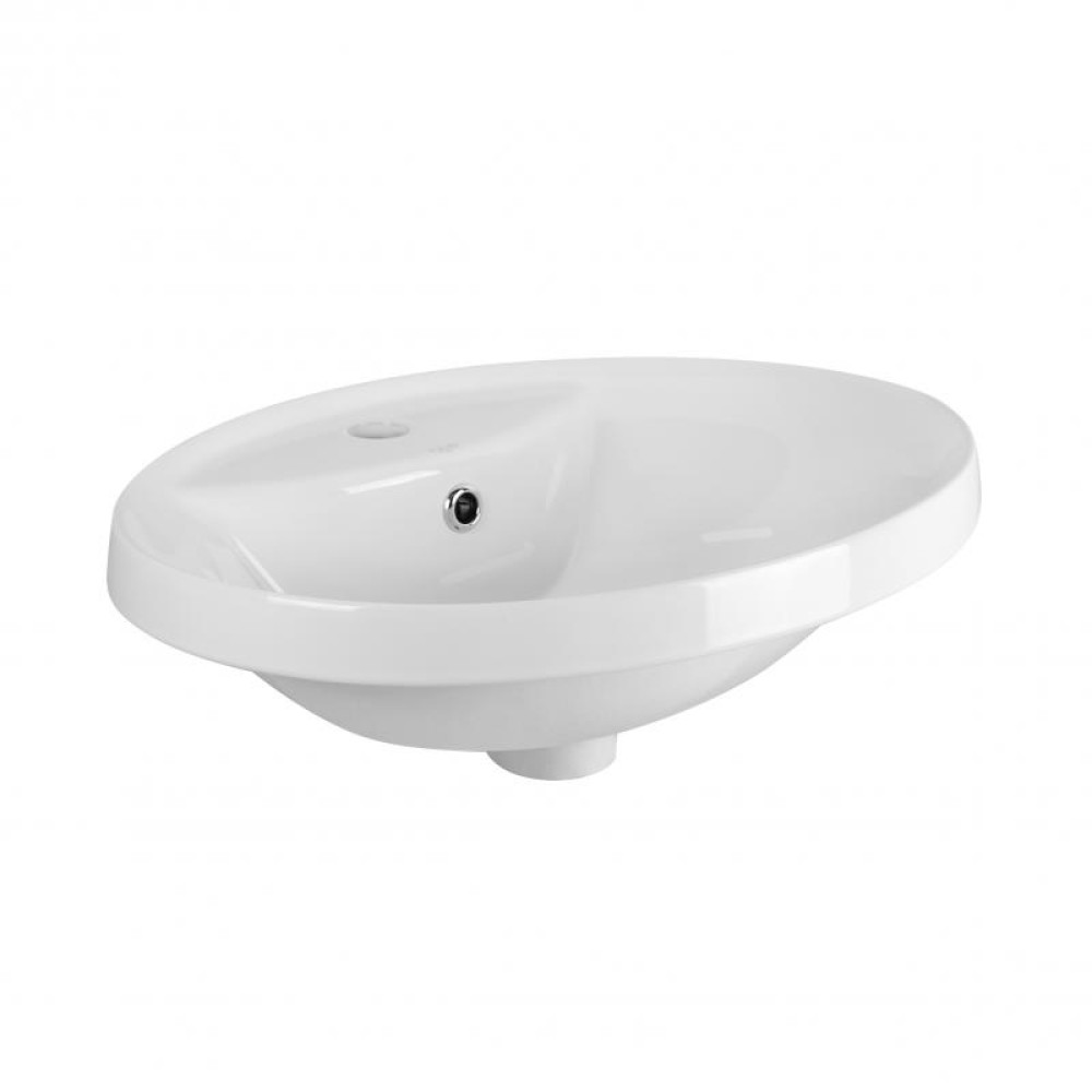 Раковина Qtap Stork QT1511L737W з донним клапаном