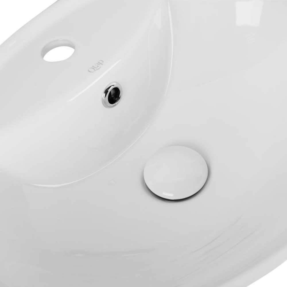 Раковина Qtap Stork QT1511L737W з донним клапаном