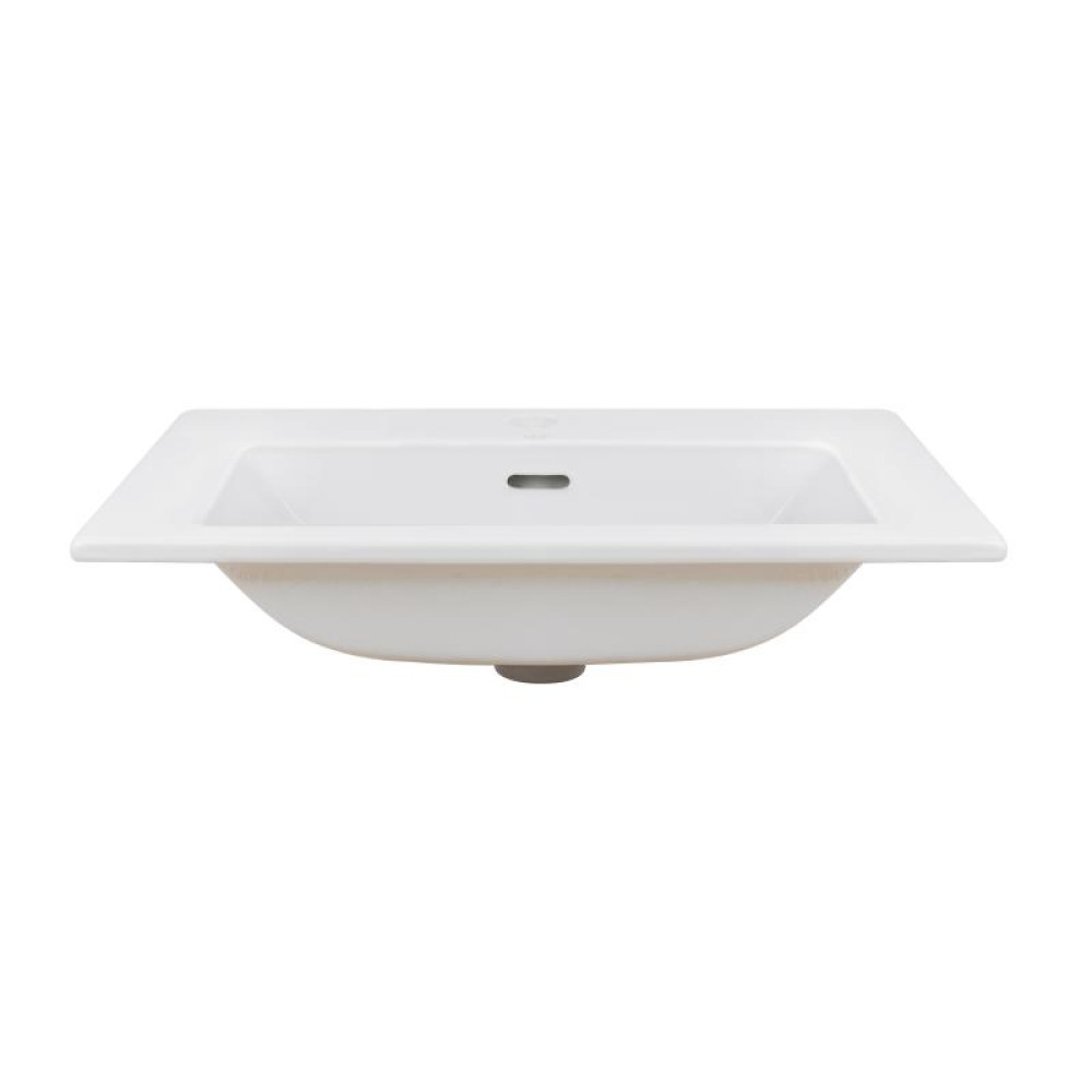 Раковина Qtap Stork White з донним клапаном QT1511L738W